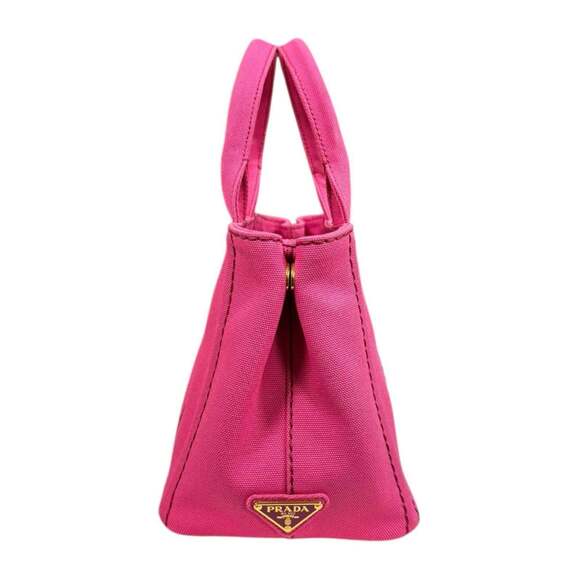 PRADA Pink Canvas Shoulder Bag - Picture 4 of 12